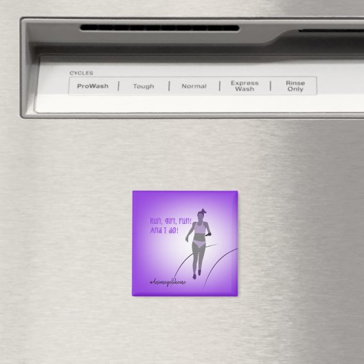 Meisje geamputeerde runner magneet (Insitu (Vaatwasser))