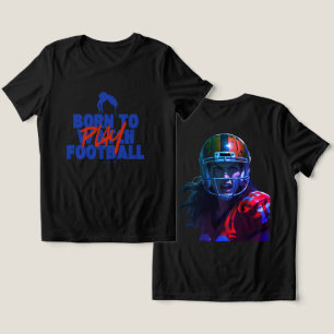 Meisje Geboren om Voetbal te Spelen 2.0 Tri-Blend Shirt