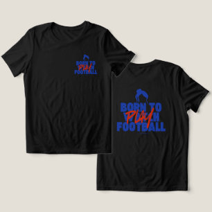 Meisje Geboren om Voetbal te Spelen Tri-Blend Shirt