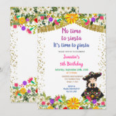 Meisje geen tijd voor Siesta het is tijd voor een  Kaart (Voorkant / Achterkant)