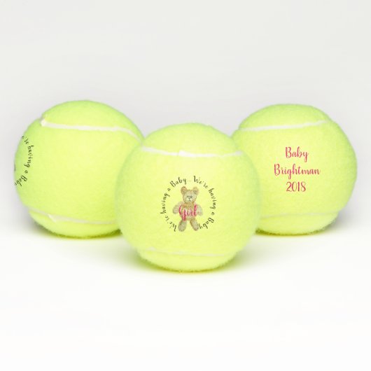 Meisje Gendergelijkheid onthult Tennis Ball met Te Tennisballen (Multi)