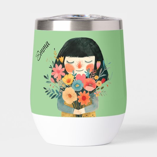 Meisje & Geparfumeerde Bloemen (Voorkant)