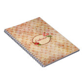  meisje gepersonaliseerde bloemen notitieboek (Rechterzijde)