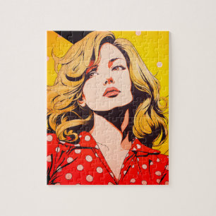  Meisje Gepersonaliseerde Foto Unieke Comic Legpuzzel