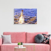 Meisje Gevist door John Singer Sargent Canvas Afdruk (Insitu (Woonkamer))