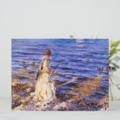 Meisje Gevist door John Singer Sargent Kaart (Staand voorkant)