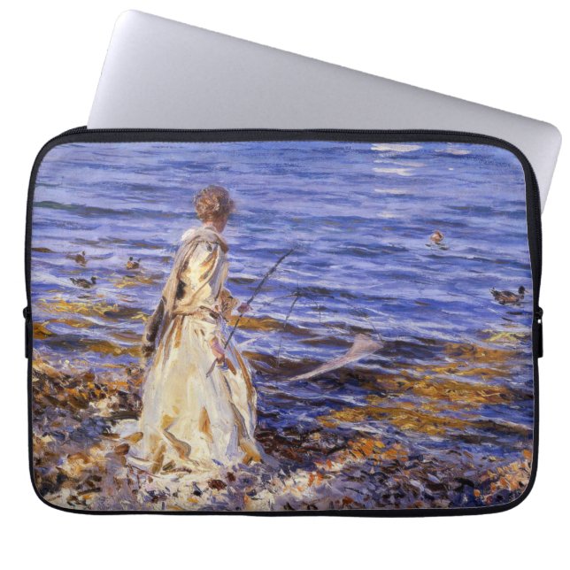 Meisje Gevist door John Singer Sargent Laptop Sleeve (Voorkant)