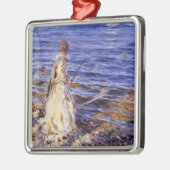 Meisje Gevist door John Singer Sargent Metalen Ornament (Links)