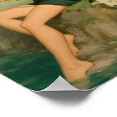 Meisje Gevist met Dog Pin Up Poster (Hoek)