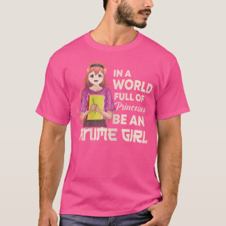 Meisje gewoon een meisje dat houdt van anime en sc t-shirt