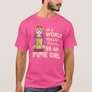 Meisje gewoon een meisje dat houdt van anime en sc t-shirt