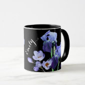 Meisje gezicht Emily naam aanpasbare blauwe iris b Mok (Voorkant rechts)