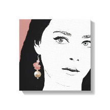  meisje gezicht mode illustratie stijlvolle glamou