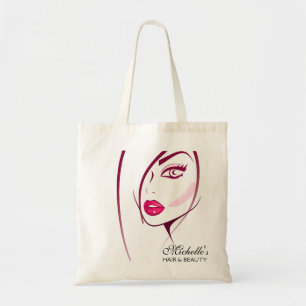 Meisje Gezicht Schoonheidsspecialiste Make-up arti Tote Bag