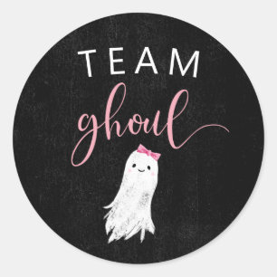 Meisje Ghost Genderkwesties onthullen partijstemme Ronde Sticker