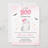 Meisje Ghost Halloween Baby shower Kaart (Voorkant)