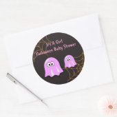 Meisje Ghost Halloween Baby shower Stickers (Envelop)