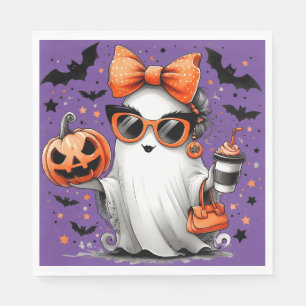 Meisje Ghost Halloween Party Napikins Servet