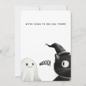 Meisje Ghost Rider Halloween Party Kaart (Achterkant)