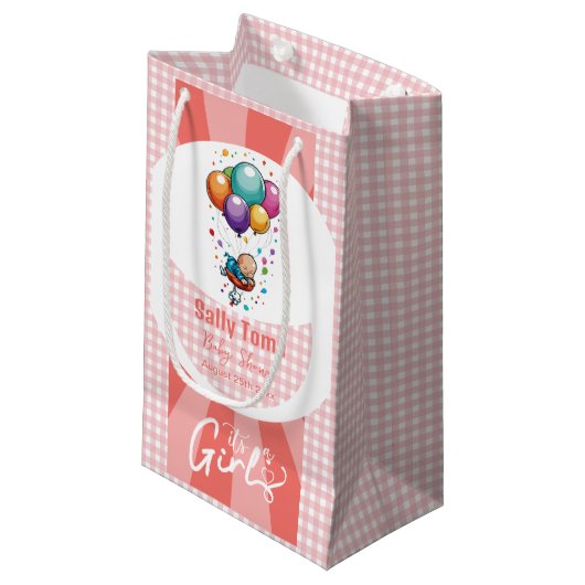 meisje Gift Bag Klein Cadeauzakje (Voorkant Gekanteld)