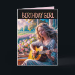 MEISJE GITAAR VERJAARDAG WENSKAART VOOR HAAR KAART<br><div class="desc">MEISJE SPEELT GITAAR VERJAARDAG WENSKAART</div>