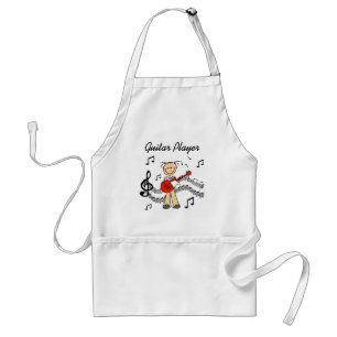 Meisje Gitaarspeler T-shirts en Cadeaus Standaard Schort