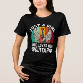 Meisje Gitarist Gitaar Speler Lover Gift T-SHIRT