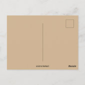  Meisje Gives Maïs naar Turkije Thanksgiving Briefkaart (Achterkant)