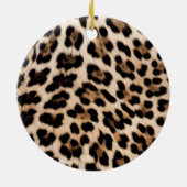 Meisje Glam Leopard Knuffels & Kisses Lippen Keramisch Ornament (Achterkant)