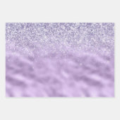 Meisje Glam Paarse Goud Liefde Vrede Inpakpapier Vel (Voorkant 2)