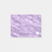 Meisje Glam Paarse Hart Gepersonaliseerd Inspirere Post-it® Notes (Voorkant)