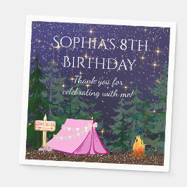 Meisje Glamping Camping Servet