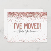 Meisje Glitter Ik heb me persoonlijk verplaatst Briefkaart (Voorkant / Achterkant)