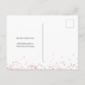 Meisje Glitter Ik heb me persoonlijk verplaatst Briefkaart (Achterkant)