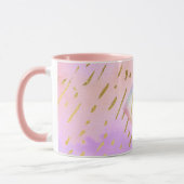 meisje Glitter Pink Gold Animal Print Glam Mok (Links)