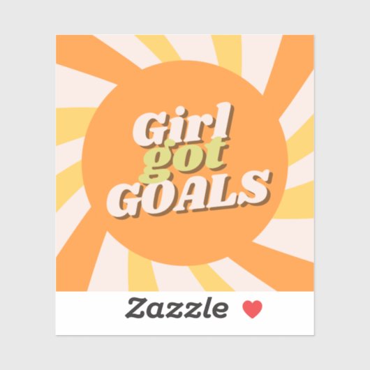 Meisje Goals Sticker (Vel)