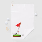 Meisje Golf Speler | Cool Sport Gift Golfhanddoek (Insitu)