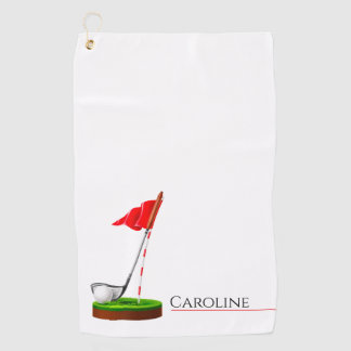Meisje Golf Speler | Cool Sport Gift Golfhanddoek