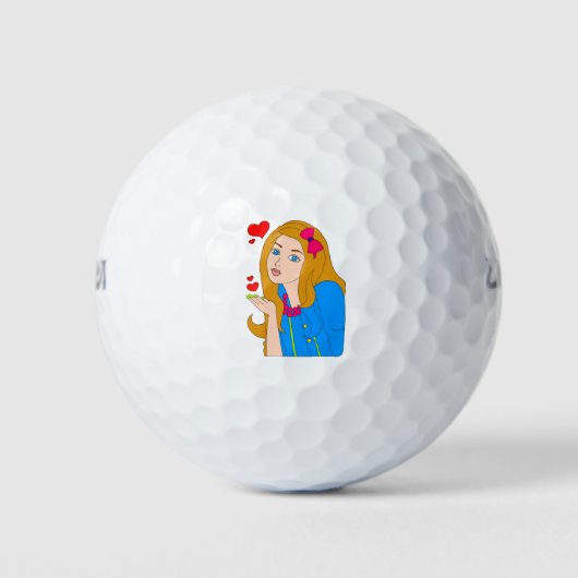  meisje golfballen (Voorkant)