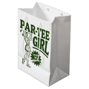Meisje Golfer Grappige Par T-shirt Meisje Voor Gol Medium Cadeauzakje