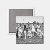 meisje Golfers, jaren 20 Magneet (Voorkant / Achterkant)