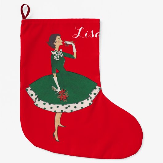  meisje grote kerstsok (Voorkant)