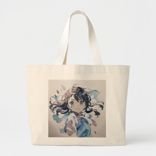 meisje grote tote bag (Voorkant)