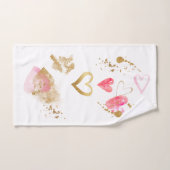 Meisje Gymnastiek Roze Harten Bad Handdoek (Handdoek)