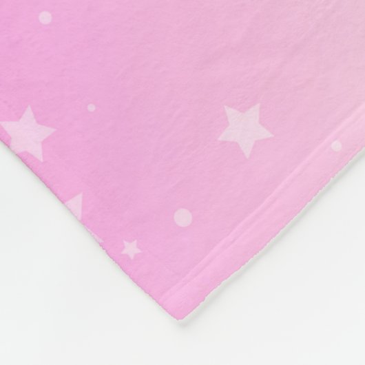 Meisje Gymnastiek Vaardigheden Pastel Sterren Krui Fleece Deken (Hoek)