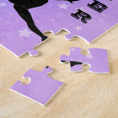 Meisje Gymnastiek Vaardigheden Pastel Sterren Krui Legpuzzel (Zijkant)