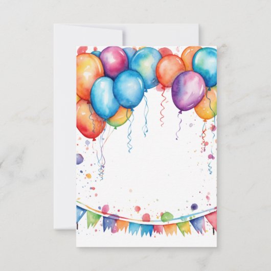 Meisje Gymnastiek Verjaardagsfeestje Flat Dank u k Bedankkaart (Achterkant)