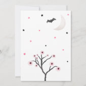 Meisje Halloween Kleine Boe Baby Shower Kaart (Achterkant)