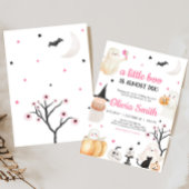 Meisje Halloween Kleine Boe Baby Shower Kaart