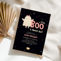 Meisje Halloween Little Boo krijgt Baby shower